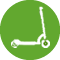 Icono verde patinete